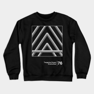 Tangerine Dream - Stratosfear / Minimal Style Graphic Design Crewneck Sweatshirt